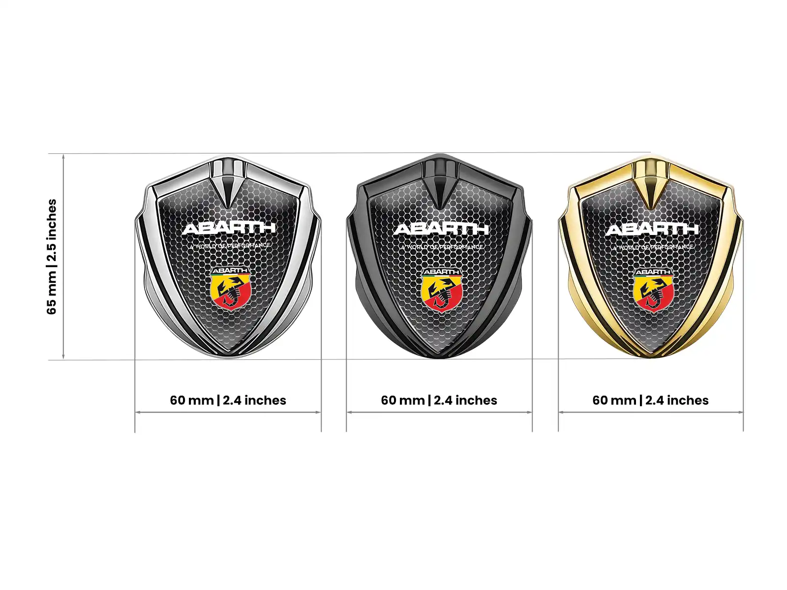 Fiat Abarth Emblem Auto Abzeichen Robustes Stilvolles Metall